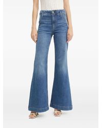 BOSS - High-Waisted Flared Jeans - Lyst