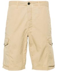 Incotex - Textured Cotton Cargo Shorts - Lyst