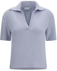 Gabriela Hearst - Sohan Short-Sleeved V-Neck Sweater - Lyst