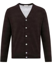 Ballantyne - Button-Up Wool Cardigan - Lyst
