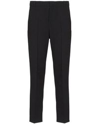 Balmain - Pressed-Crease Straight-Leg Trousers - Lyst