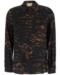 Momoní - Abstract-Print Silk-Blend Shirt - Lyst