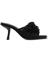 KARL LAGERFELD - 60Mm Karmel Ruched Heeled Sandals - Lyst