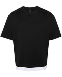 Neil Barrett - T-shirt en coton à design superposé - Lyst