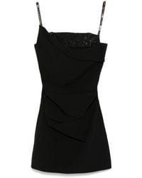 Roland Mouret - Embellished Crepe Mini Dress - Lyst