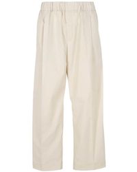 Hōsio - Elasticated Pleated Trousers - Lyst