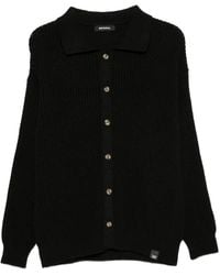 Imperial - Ribbed-Knit Cardigan - Lyst