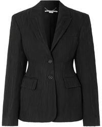 Stella McCartney - Textured Single-Breasted Blazer - Lyst