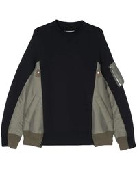 Sacai - パネル スウェットシャツ - Lyst