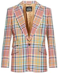 Vivienne Westwood - Blazer À Poche À Carreaux - Lyst