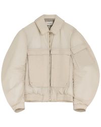 Lemaire - Detachable-Collar Zip-Up Puffer Jacket - Lyst