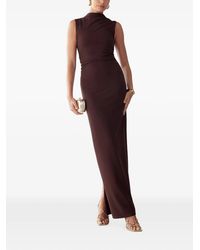 BWLDR - Lana Ruched Sleeveless Maxi Dress - Lyst