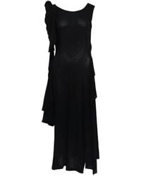 Yohji Yamamoto - Draped Ruffled Dress - Lyst