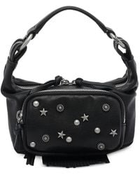 Marge Sherwood - Embellished Zip Leather Shoulder Bag - Lyst