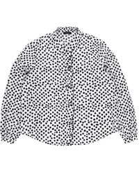 R13 - Polka-Dot Ruffled Blouse - Lyst