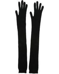 Alberta Ferretti - Elbow-length Ribbed-knit Gloves - Lyst
