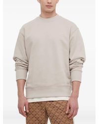 adidas - Logo-Embroidered Crew Neck Sweatshirt - Lyst