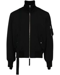 Helmut Lang - Stehkragen-Jacke mit Faltendetail - Lyst