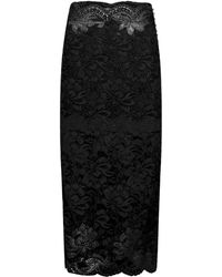 Rabanne - Lace Scalloped-Hem Skirt - Lyst