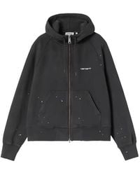 Carhartt - Paint-Splatter Logo-Print Hoodie - Lyst