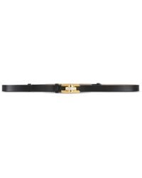 Elisabetta Franchi - Jewel-Embelished Logo-Plaque Leather Belt - Lyst