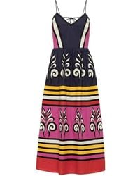 Carolina K - Graphic-Print Striped Dress - Lyst
