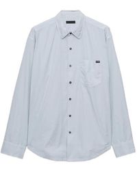 Prada - Logo-Patch Pocket Shirt - Lyst