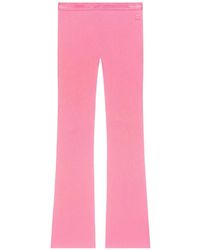 Courreges - Ribbed-Knit Flared Trousers - Lyst