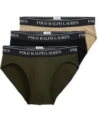 Polo Ralph Lauren - Logo-Waistband Briefs (Pack Of Three) - Lyst
