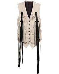 Yohji Yamamoto - Cargo-Pockets Canvas Vest - Lyst