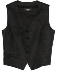 Weekend by Maxmara - Button V-Neck Waistcoat - Lyst