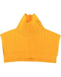 Nina Ricci Ribbed Turtleneck Collar - Orange