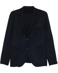Giorgio Armani - Tailored Wool Notch Lapel Blazer - Lyst