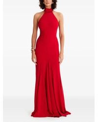 MOOS STUDIO - Sweet Dreams Halterneck Bow-Detail Maxi Dress - Lyst