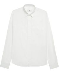 Ami Paris - Long-sleeve Cotton Shirt - Lyst