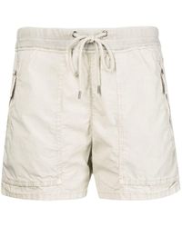 Femme Vêtements Shorts Mini shorts Short léger en lin Lin James Perse en coloris Blanc 