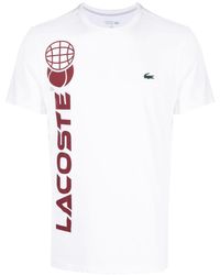 Lacoste - X Daniil Medvedev Logo-print Jersey T-shirt - Lyst