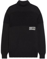 Gcds - Maglione A Coste Con Collo Alto - Lyst