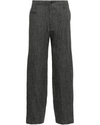 Yohji Yamamoto - Tapered Linen Trousers - Lyst