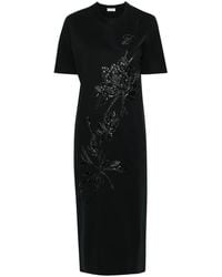 Brunello Cucinelli - Sequin-Embellished Midi Dress - Lyst
