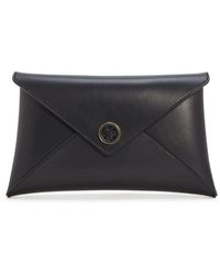 Altuzarra - Medallion Envelope Leather Clutch Bag - Lyst