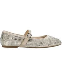 Mexx - Crystal-Embellished Buckle-Strap Ballet Flats - Lyst
