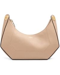 Lancel - L Zip Buckle-Detail Curved Shoulder Bag - Lyst