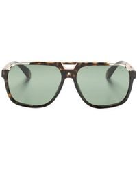 Philipp Plein - Pilot-Frame Logo-Engraved Sunglasses - Lyst