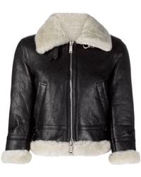 DSquared² - Cropped-Jacke aus Shearling - Lyst