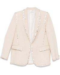 Forte Forte - Viscose Wool Slub Pearl Embroidered Jacket - Lyst