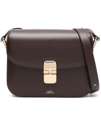 A.P.C. - Small Grace Leather Crossbody Bag - Lyst