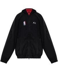 Balenciaga - X Nba Zip-Up Hooded Jacket - Lyst