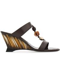 Ferragamo - Bead-detail Sandals - Lyst