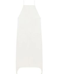 Courreges - Square-Neck Midi Dress - Lyst